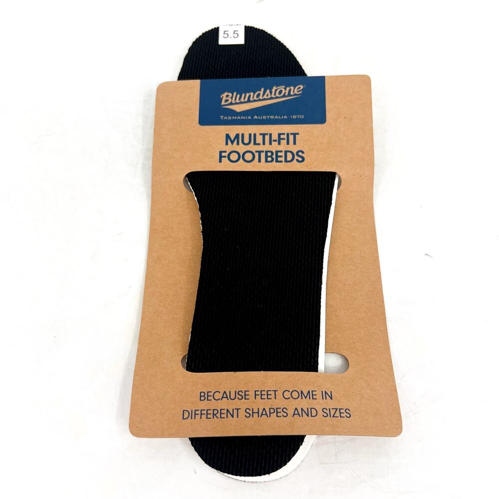 BLUNDSTONE Unisex Multi-Fit Footbeds Insole US WOMENS 8.5 AU 5.5 Black NWT